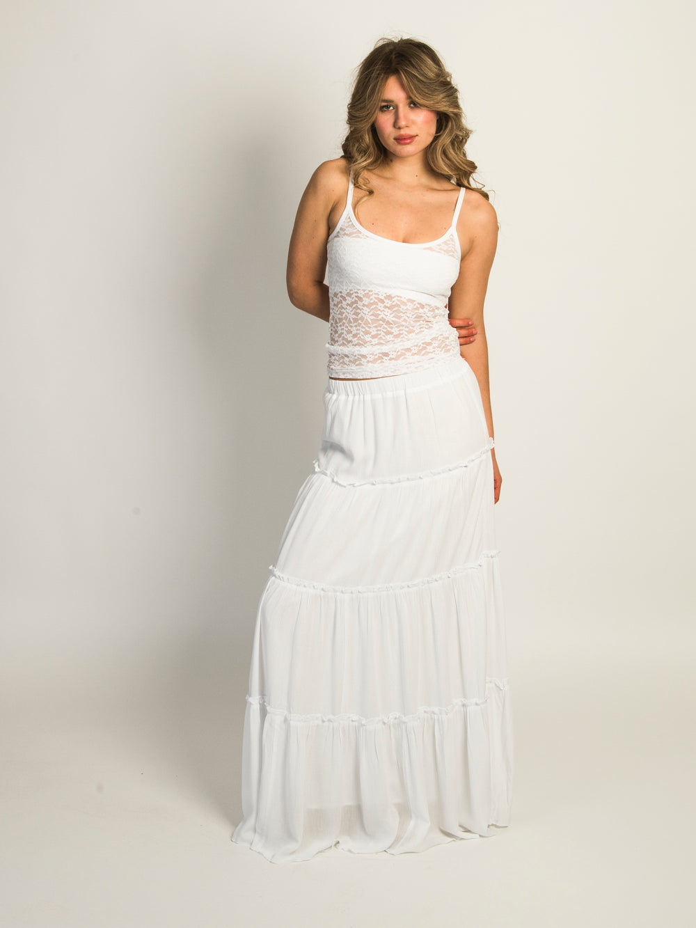 HARLOW HARLOW LACEY TANK TOP - WHITE - CLEARANCE - Boathouse