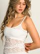 HARLOW HARLOW LACEY TANK TOP - WHITE - Boathouse