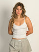 HARLOW HARLOW ISLA MELANGE TANK TOP - CLOUD - Boathouse