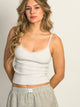 HARLOW HARLOW ISLA MELANGE TANK TOP - CLOUD - Boathouse