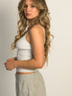 HARLOW HARLOW ISLA MELANGE TANK TOP - CLOUD - Boathouse