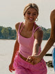 HARLOW HARLOW ESSENTIAL RIBBED TANK - PINK - Boathouse