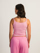 HARLOW HARLOW ESSENTIAL RIBBED TANK - PINK - Boathouse