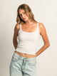 HARLOW HARLOW ESSENTIAL RIBBED MELANGE TANK - Boathouse