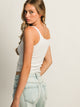 HARLOW HARLOW ESSENTIAL RIBBED MELANGE TANK - Boathouse
