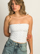 HARLOW HARLOW BAILEY DITSY TUBE TOP - WHITE - Boathouse
