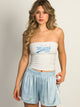 HARLOW HARLOW BAILEY MELANGE TUBE TOP - MIAMI 99 - Boathouse