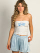 HARLOW HARLOW BAILEY MELANGE TUBE TOP - MIAMI 99 - Boathouse
