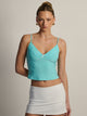 HARLOW HARLOW TYLA TANK - AQUA - Boathouse