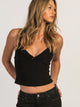 HARLOW HARLOW PARTY TYLA TANK TOP - BLACK - Boathouse