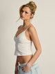 HARLOW HARLOW PARTY TYLA TANK TOP - WHITE - Boathouse