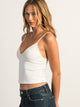 HARLOW HARLOW TYLA TANK TOP - WHITE - Boathouse