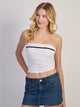 HARLOW HARLOW BECCA TUBE TOP - WHITE - Boathouse