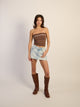 HARLOW HARLOW BECCA TUBE TOP - CHOCOLATE - Boathouse