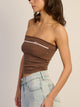 HARLOW HARLOW BECCA TUBE TOP - CHOCOLATE - Boathouse