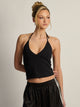 HARLOW HARLOW TORI HALTER TOP - BLACK - Boathouse