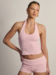 HARLOW HARLOW MELANI HALTER TOP - PINK/WHITE - Boathouse