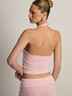 HARLOW HARLOW MELANI HALTER TOP - PINK/WHITE - Boathouse