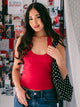 HARLOW HARLOW DANI HALTER TOP - RUBY - Boathouse