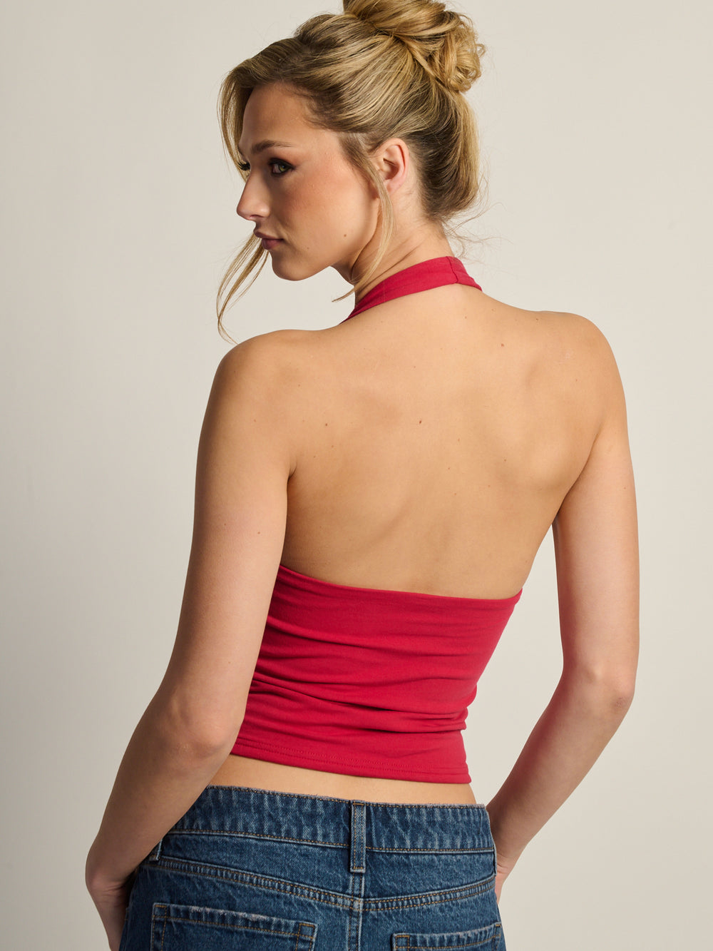 HARLOW DANI HALTER TOP - RUBIS