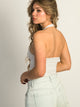 HARLOW HARLOW DANI MELANGE HALTER TOP - CLOUD - Boathouse