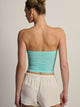 HARLOW HARLOW SIENNA TUBE TOP - AQUA - Boathouse