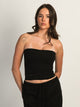HARLOW HARLOW SIENNA TUBE TOP - BLACK - Boathouse