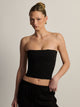 HARLOW HARLOW SIENNA TUBE TOP - BLACK - Boathouse