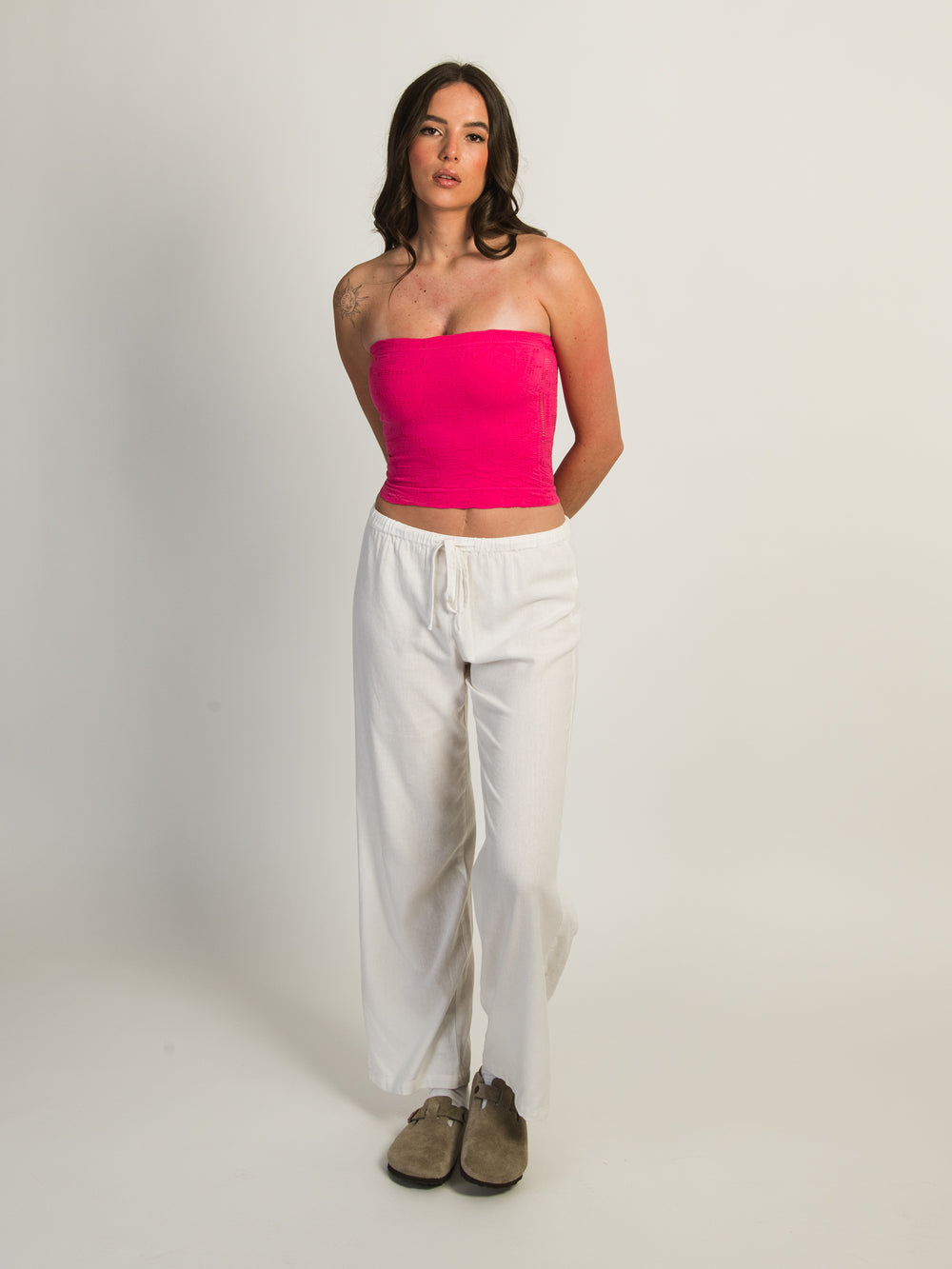 HARLOW SIENNA TUBE TOP - HOT PINK