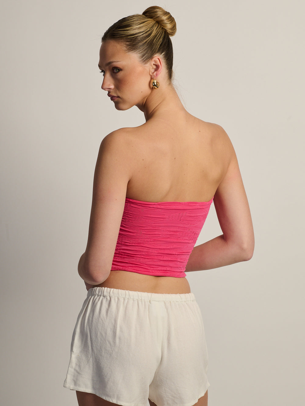 HARLOW SIENNA TUBE TOP - HOT PINK
