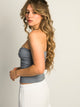 HARLOW HARLOW NINA TUBE TOP - DENIM BLUE - Boathouse