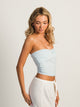 HARLOW HARLOW NINA TUBE TOP - LIGHT BLUE - Boathouse