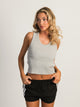 HARLOW HARLOW KENDALL MELANGE TANK - HEATHER GREY - Boathouse