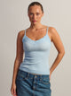 HARLOW HARLOW LUNA LACE TANK - SOFT BLUE - Boathouse