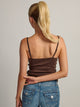 HARLOW HARLOW LUNA LACE TANK - BROWN - Boathouse