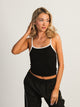 HARLOW HARLOW LOGAN TANK - BLACK/WHITE - Boathouse
