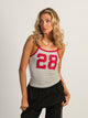 HARLOW HARLOW LOGAN MELANGE TANK - HEATHER GREY - Boathouse