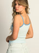 HARLOW HARLOW LOGAN PRINT TANK - BLUE - Boathouse