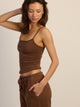 HARLOW HARLOW GIA TANK TOP - CHOCOLATE - Boathouse