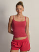 HARLOW HARLOW GIA TANK - WASHD RED - Boathouse