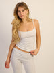 HARLOW HARLOW GIA MELANGE TANK TOP - CLOUD - Boathouse