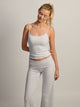 HARLOW HARLOW GIA MELANGE TANK TOP - CLOUD - Boathouse