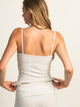 HARLOW HARLOW GIA MELANGE TANK TOP - CLOUD - Boathouse