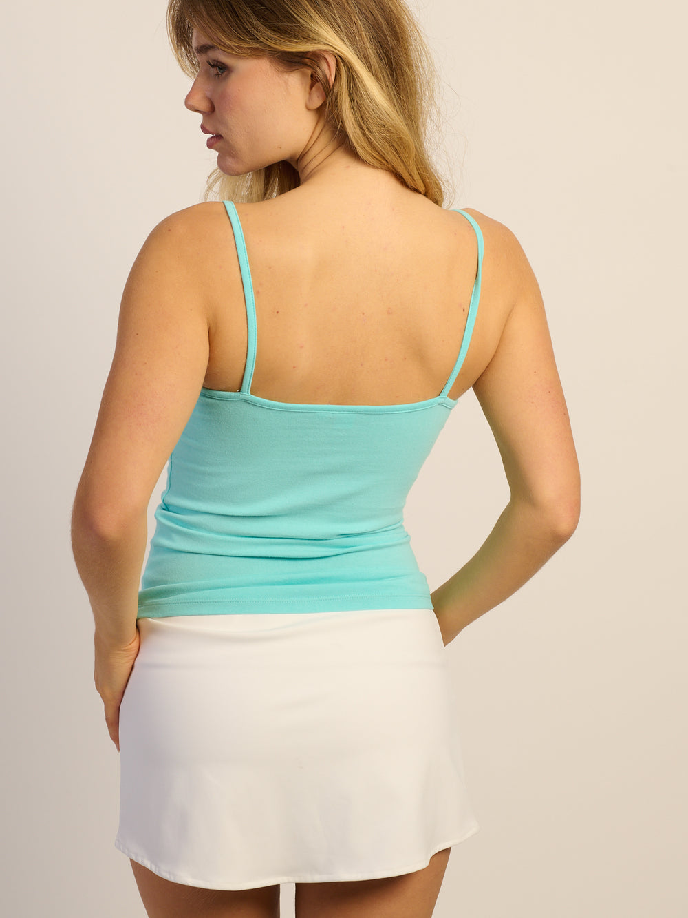 HARLOW GIA TANK - PRINT AQUA