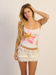 HARLOW HARLOW GIA TANK - PRINT WHITE - Boathouse