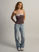 HARLOW HARLOW VEGAS TUBE TOP - BROWN/PINK - Boathouse