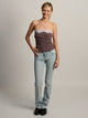 HARLOW HARLOW VEGAS TUBE TOP - BROWN/PINK - Boathouse