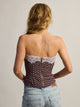 HARLOW HARLOW VEGAS TUBE TOP - BROWN/PINK - Boathouse