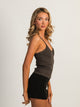 HARLOW HARLOW LENI TANK - CHARCOAL - Boathouse