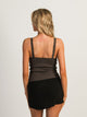HARLOW HARLOW LENI TANK - CHARCOAL - Boathouse